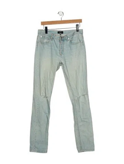 Pre-owned Apc Skinny Jeans In Blue