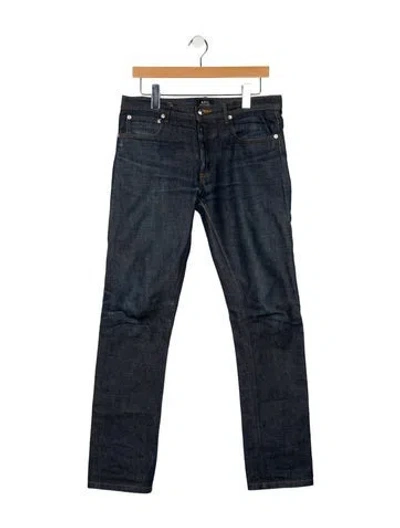 Pre-owned A.p.c. Skinny Jeans In Blue