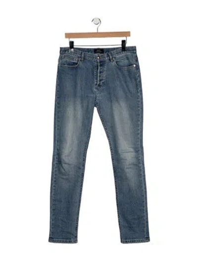Pre-owned Apc Skinny Jeans In Blue