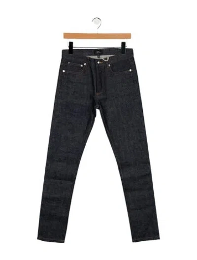 Pre-owned Apc Skinny Jeans In Blue