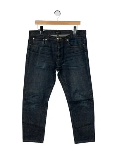 Pre-owned Apc Skinny Jeans In Blue