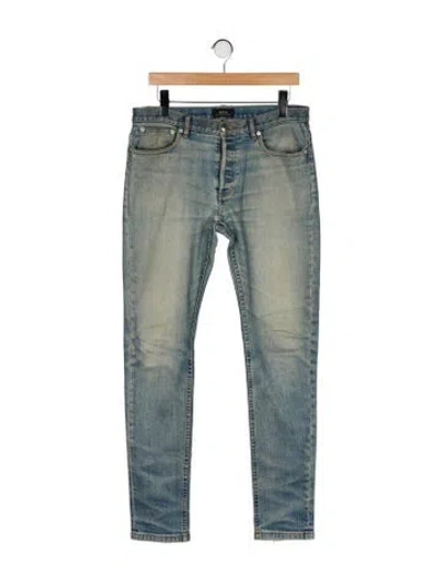 Pre-owned Apc Skinny Jeans In Blue