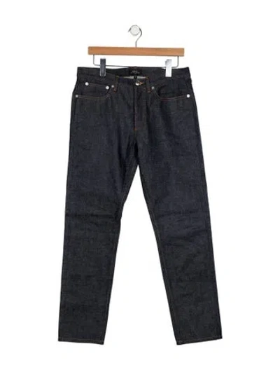 Pre-owned A.p.c. Skinny Jeans In Blue