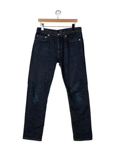 Pre-owned A.p.c. Skinny Jeans In Blue