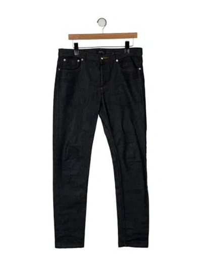 Pre-owned A.p.c. Skinny Jeans In Blue
