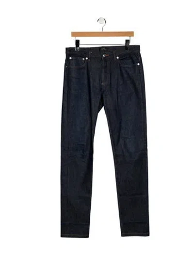 Pre-owned Apc Skinny Jeans In Blue