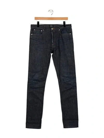 Pre-owned Apc Skinny Jeans In Blue