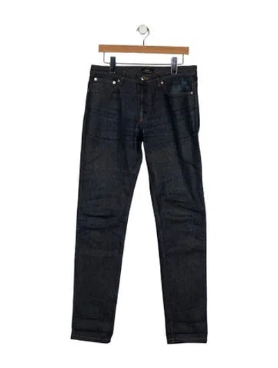 Pre-owned Apc Skinny Jeans In Blue