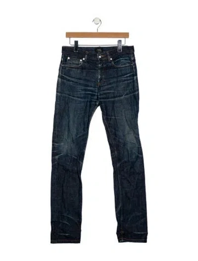 Pre-owned Apc Skinny Jeans In Blue