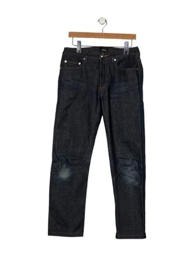 Pre-owned Apc Skinny Jeans In Blue
