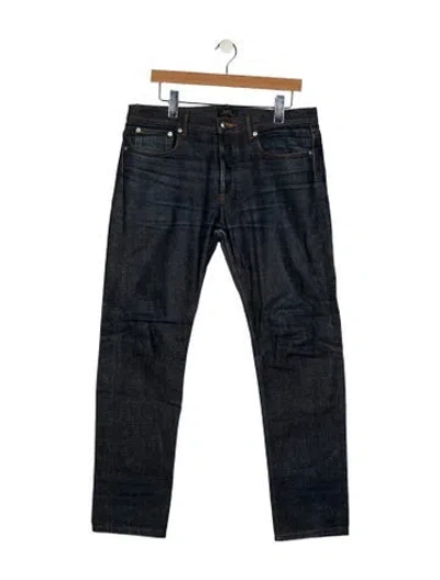 Pre-owned A.p.c. Skinny Jeans In Blue