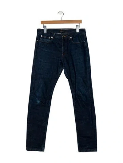 Pre-owned A.p.c. Skinny Jeans In Blue