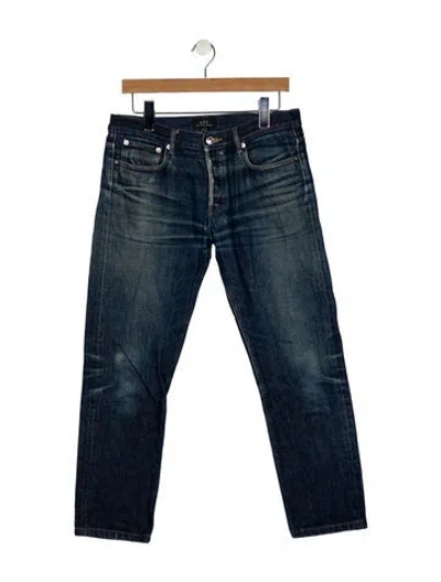 Pre-owned Apc Skinny Jeans In Blue