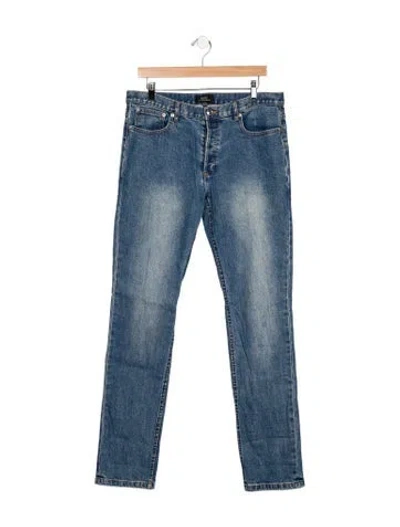 Pre-owned A.p.c. Skinny Jeans In Blue