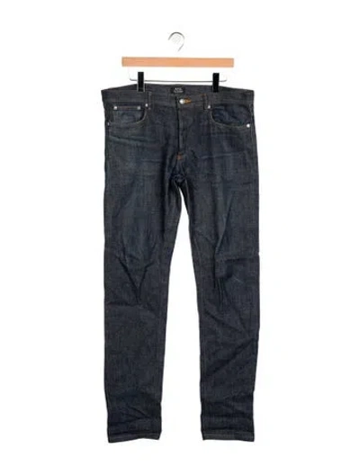 Pre-owned A.p.c. Skinny Jeans In Blue