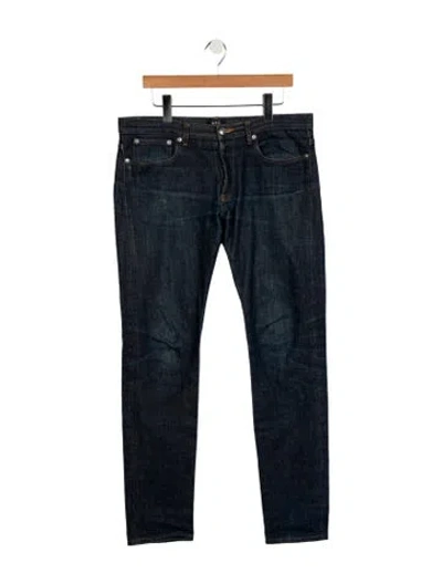 Pre-owned A.p.c. Skinny Jeans In Blue