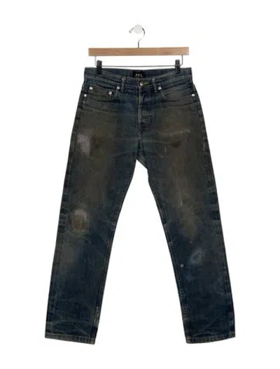 Pre-owned A.p.c. Skinny Jeans In Blue