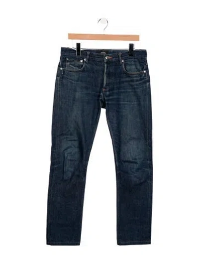 Pre-owned A.p.c. Skinny Jeans In Blue