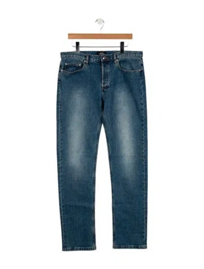 Pre-owned A.p.c. Skinny Jeans In Blue