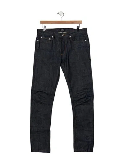 Pre-owned A.p.c. Skinny Jeans In Blue