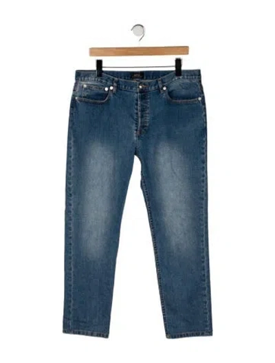 Pre-owned A.p.c. Skinny Jeans In Blue