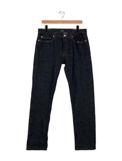 Pre-owned A.p.c. Skinny Jeans In Blue