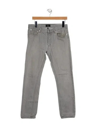 Pre-owned A.p.c. Skinny Jeans In Gray