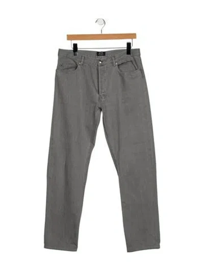 Pre-owned Apc Skinny Jeans In Gray