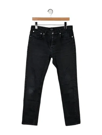 Pre-owned A.p.c. Skinny Jeans In Gray