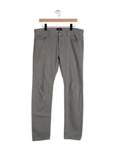 Pre-owned A.p.c. Skinny Jeans In Gray