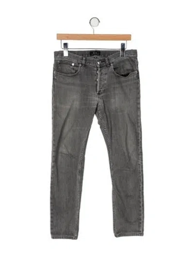 Pre-owned A.p.c. Skinny Jeans In Grey
