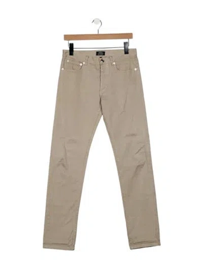 Pre-owned Apc Skinny Jeans In Neutral