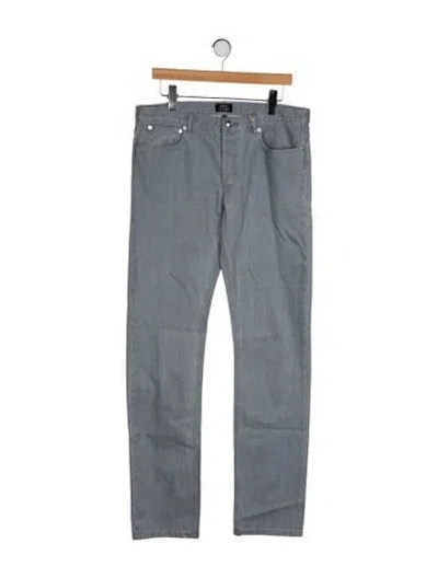 Pre-owned A.p.c. Skinny Jeans W/ Tags In Blue