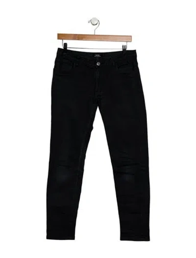 Pre-owned Apc Skinny Leg Pants In Black