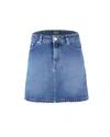 Apc A.p.c. Gonna Jupe Moss Washed Indigo In Blue