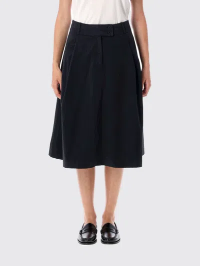 APC SKIRT A. P.C. WOMAN COLOR BLACK,H32254002