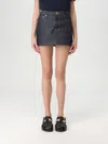 Apc Short Denim Skirt With Pockets And Loops In Blue