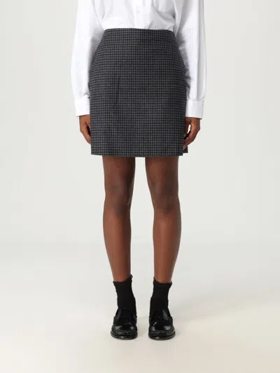 APC SKIRT A. P.C. WOMAN COLOR GREY,H13599020