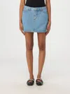 Apc Skirt A.p.c. Woman Color Denim In Denim