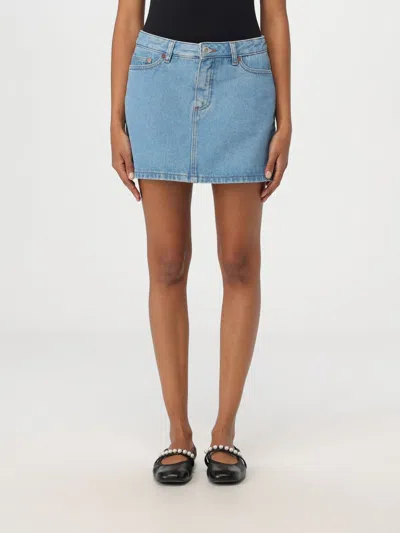 Apc Skirt A.p.c. Woman Color Denim