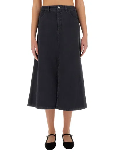 Apc A.p.c. Skirt Georgia In Blue