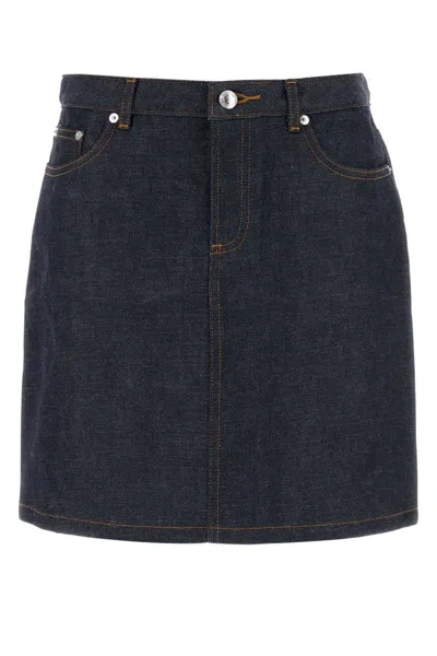 Apc A.p.c. Skirts In Blue