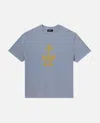 Apc A. P.c. Davy Logo Graphic Tee In Blue