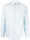 Apc A.p.c. Linen Cassel Shirt For In Sky Blue