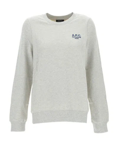 APC A.P.C. LOGO-PRINT CREWNECK SWEATER