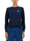 Apc A.p.c. Sweat Boxy Rue Madame Gots In Blue