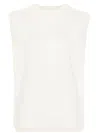 Apc Wool Crew Neck Vest In White
