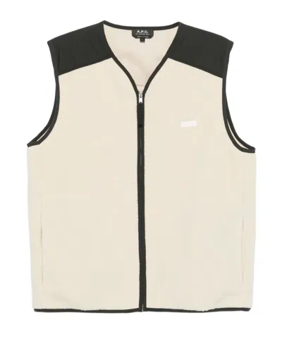 APC FAUX-SHEARLING VEST