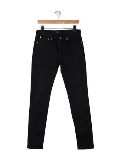 Pre-owned A.p.c. Slim Fit Jeans In Black