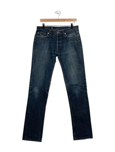 Pre-owned A.p.c. Slim Fit Jeans In Blue